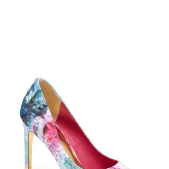 Ted Baker London Satin Luceey High Heel Pump Shoes - Picture 4 of 12